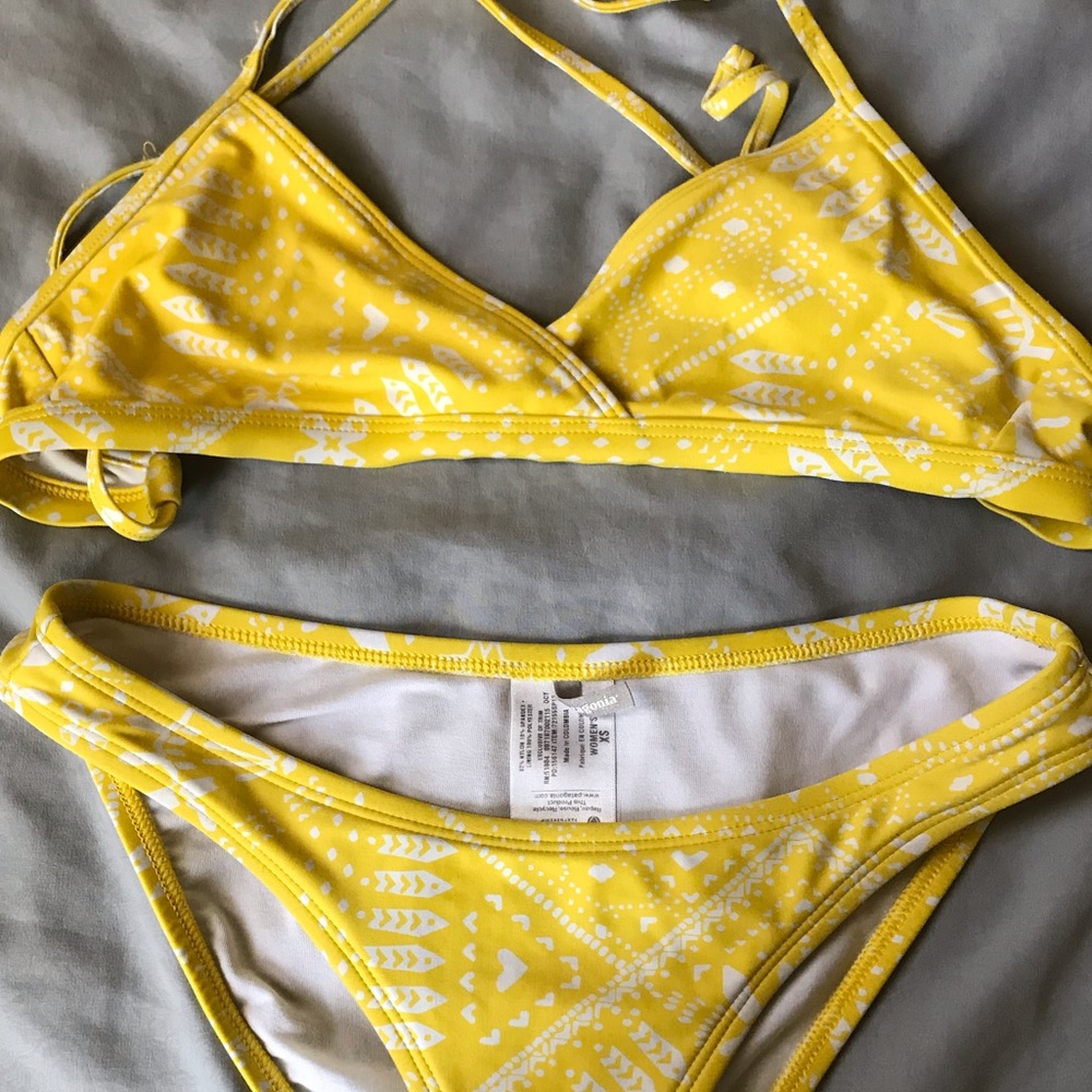 Patagonia Yellow Pattern Swimsuit